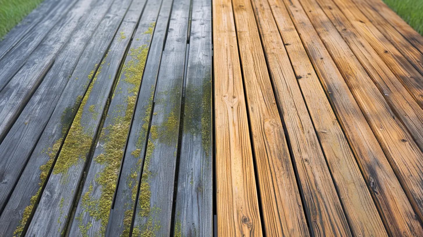 Terassin pesu Helsingissä ennen ja jälkeen